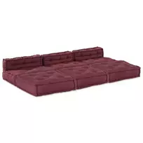 Modulinė sofa 4 pcs Raudonmedis Audinys