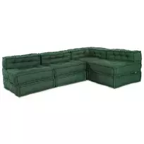 Modulinė sofa 4 pcs Žalia Audinys