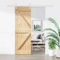 Slankios durys Natūrali ir Balta 70 x 210 cm