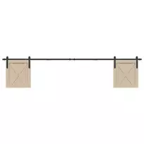 stumdomų spintelių durų komplektas 244 cm anglinis plienas