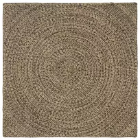 Zoninės kiliminės dangos Natūrali ir juoda 120 x 120 cm Džiutas