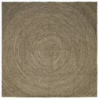 Zoninės kiliminės dangos Natūrali ir juoda 200 x 200 cm Džiutas