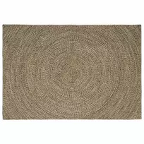 Zoninės kiliminės dangos Natūrali ir juoda 240 x 340 cm Džiutas