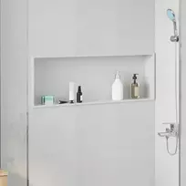 Dušo niša Balta 90 x 30 x 9,5 cm Nerūdijantis Plienas
