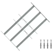 Langų saugos grotelės su 3 skersinėmis 3 pcs 430-740 mm