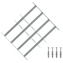 Saugumo grotelės langams su 4 kryžmėmis 3 pcs 430-740 mm