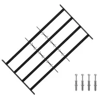 Saugumo grotelės langams su 4 kryžmėmis 3 pcs 63-114 cm