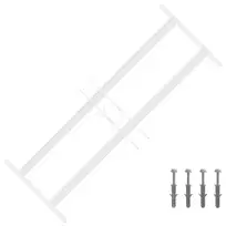 Langų saugos grotelės su 2 skersiniais 3 pcs 43-74 cm