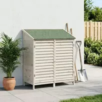 Sodo Sandėlys Balta 106 x 56 x 113,5 cm Kietasis pušinis medis