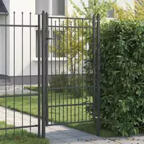 Tvora vartai HORST 100 x 175 cm Metalas Juoda Užrakintas