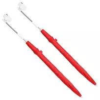 Skėtis su laikikliu 2 pcs Ugnies plytų raudona Ø 105 x 86 cm