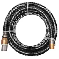 Siurbimo žarna su žalvarinėmis jungtimis, 3 m 25 mm, juoda