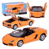 Metalinis automobilio modelis Lamborghini Aventador Roadster 1:32 interaktyvus ZA5053