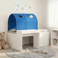Lovos su Tuneliu 4 pcs Artisian ąžuolas ir mėlyna
