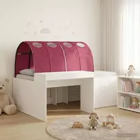 Lovą su tuneliu 4 pcs Artisian ąžuolas ir raudona
