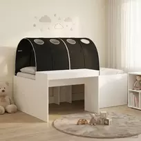Lovą su tuneliu 4 pcs Artisian ąžuolas ir juoda