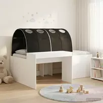 Lovą su tuneliu 4 pcs Artisian ąžuolas ir juoda