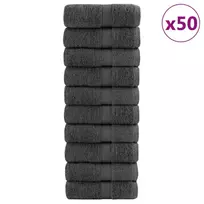 Premium skalbimo servetėlės SOLUND 50 vnt Antracitas 15x21 cm 600 gsm