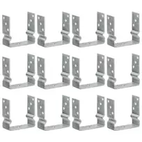 Tvoros inkarai, 12 vnt., sidabriniai, 14x6x15 cm, cinkuotas plienas