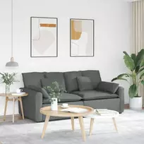 Modulinė sofa su pagalvėlėmis, tamsiai pilka