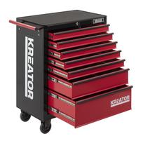 Ruloninis įrankių kabinetas su 7 stalčiais, KREATOR, KRT653003, Maks. apkrova stalčiui: 25 kg, Vidinės lentynos gylis: 45 cm