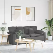 Modulinė sofa su pagalvėlėmis, tamsiai pilka