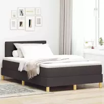 LED Čiužinio Lova Tamsiai rudas 120 x 200 cm audinys