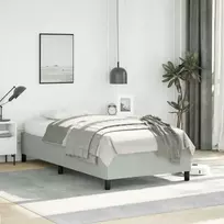 Lovos rėmas be čiužinio, šviesiai pilkos spalvos, 100x203 cm, viengulė, XL dydžio, aksomas