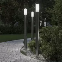 Šviestuvai su išleidimo anga, 3 vnt., 110 cm, nerūdijantis plienas, IP44