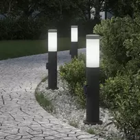 Šviestuvai su išleidimo anga, 3 vnt., 50 cm, nerūdijantis plienas, IP44