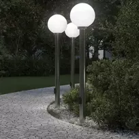 Šviestuvai su išleidimo anga, 3 vnt., 120 cm, nerūdijantis plienas, IP44