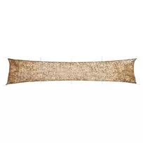 Maskuojantis tinklas su daiktadėže, 844x142 cm, smėlio spalvos
