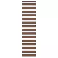 Zebrinės žaliuzės, rudos, 60x200 cm, audinys, plotis 55,9 cm, poliesteris
