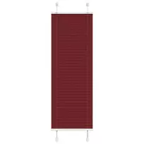 Klostuotos žaliuzės, bordo spalvos, 45x100 cm, audinys, plotis 44,4 cm, poliesteris