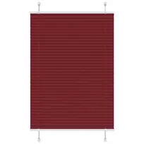 Klostuotos žaliuzės, bordo spalvos, 90x100 cm, audinys, plotis 89,4 cm, poliesteris
