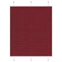 Klostuotos žaliuzės, bordo spalvos, 110x100 cm, audinys, plotis 109,4 cm, poliesteris