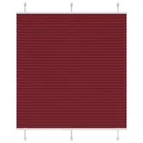 Klostuotos žaliuzės, bordo spalvos, 115x100 cm, audinys, plotis 114,4 cm, poliesteris
