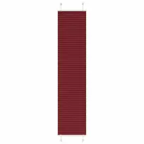 Klostuotos žaliuzės, bordo spalvos, 40x200 cm, audinys, plotis 39,4 cm, poliesteris