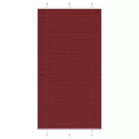 Klostuotos žaliuzės, bordo spalvos, 105x200 cm, audinys, plotis 104,4 cm, poliesteris
