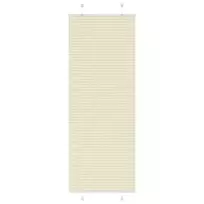Klostuotos žaliuzės, kreminės spalvos, 75x200 cm, audinys, plotis 74,4 cm, poliesteris