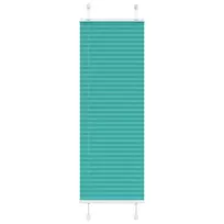 Klostuotos žaliuzės, petroletiškai žalios, 45x100 cm, audinys, plotis 44,4 cm, poliesteris