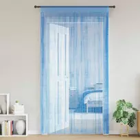 Virvelinės užuolaidos, 2 vnt., šviesiai mėlynos, 100x250 cm