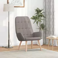 Poilsio krėslas, pilkai rudas audinys