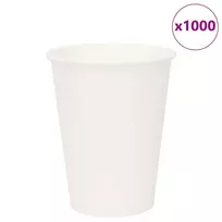 Popieriniai kavos puodeliai, 1000 vnt., 12 uncijų, 300 ml, balti