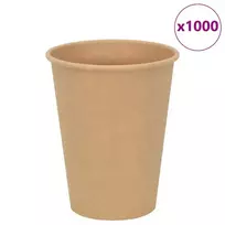 Popieriniai kavos puodeliai, 1000 vnt., 12 uncijų, 300 ml, rudi