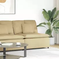 Modulinė sofa su centriniu moduliu, pilkai žalia, 100 cm