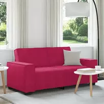 Dvivietė sofa, vyno raudonumo, 180x78x84 cm, aksominė