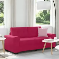 Dvivietė sofa, vyno raudonumo, 180x77x82 cm, aksominė