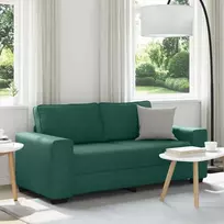 Dvivietė sofa, tamsiai žalia, 180x77x82 cm, audinys