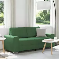Dvivietė sofa, tamsiai žalia, 180x77x82 cm, velvetas, audinys